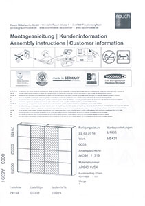 Rauch Schwebetürenschrank Montageanleitung