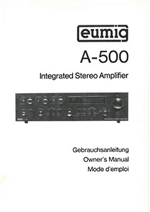 eumig A-500 Integrated Stereo Amplifier