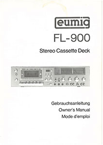 eumig FL-900 Stereo Cassette Deck
